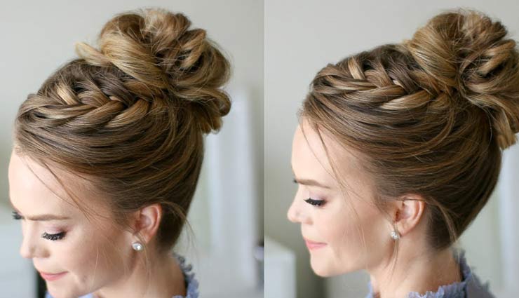 Navratri 2019: नवरात्रि के अंतिम दिन ट्राई करें ये आसान 6 हेयस्टाइल, मिनटों में होंगी तैयार hairstyles,curly hairstyles,side messy braid,half ponytail,hairstyle for women in hindi,hairdo,festive season hair styles,navratri 2019,fashion tips