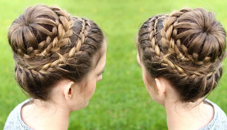 Navratri 2019: नवरात्रि के अंतिम दिन ट्राई करें ये आसान 6 हेयस्टाइल, मिनटों में होंगी तैयार hairstyles,curly hairstyles,side messy braid,half ponytail,hairstyle for women in hindi,hairdo,festive season hair styles,navratri 2019,fashion tips