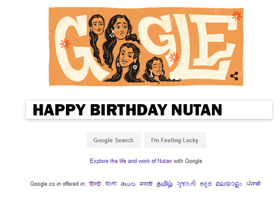 Happy Birthday to the First Female Actor of Bollywood- Nutan