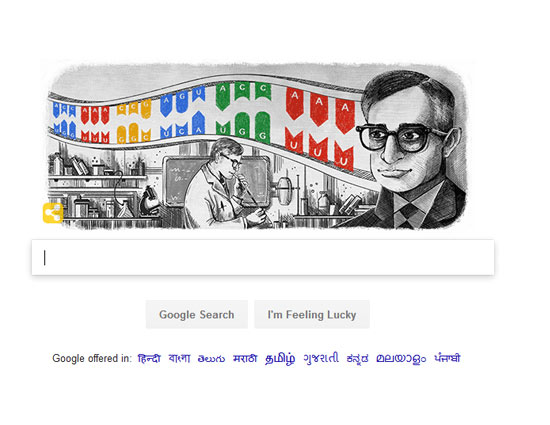 What Made Google Doodle Har Gobind Khorana