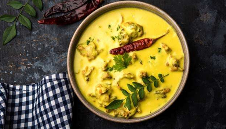 food of haryana,haryana,haryana cuisine,singri ki sabzi,mixed dal,hara dhania choliya,kadhi pakora,mithe chawal