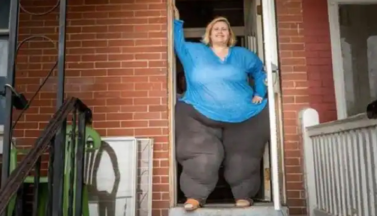 95 इंच कमर.. 242 किलों वजन, लेकिन और मोटा होना चाहती है यह 46 साल की महिला