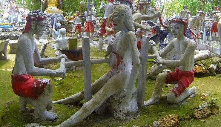 नर्क मंदिर जहां की हर मूर्ति देती है नर्क की पीड़ा का संकेत, अपने पापों के प्रायश्चित के लिए जाते हैं लोग
