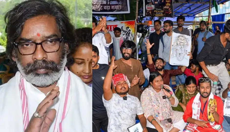JPSC विवाद पर छात्रों का आंदोलन और तेज, हेमंत सोरेन से मांगा इस्तीफा; बोले- 'मुख्यमंत्री पद के योग्य नहीं'