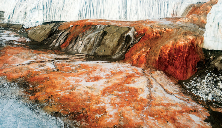 breathtaking hidden paradises,hidden paradises in the world,kirkjufell,cano cristales,taylor glacier blood falls,beppu hot springs,spotted lake