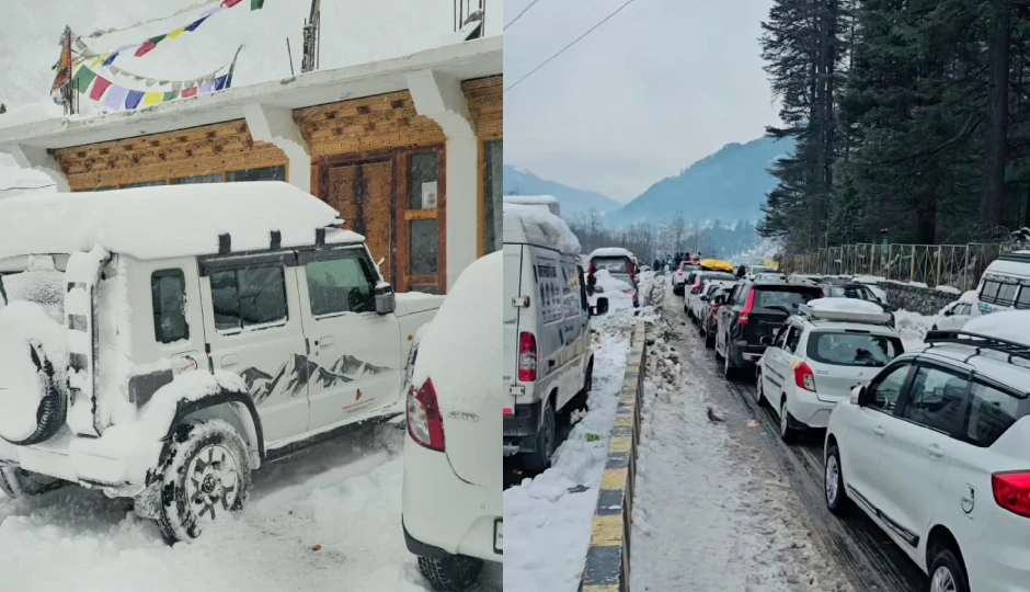 हिमाचल: 835 सड़कें ठप, 24 घंटे से फंसे वाहन, सैलानियों की बढ़ी मुश्किलें; फिर बारिश-बर्फबारी का अलर्ट
