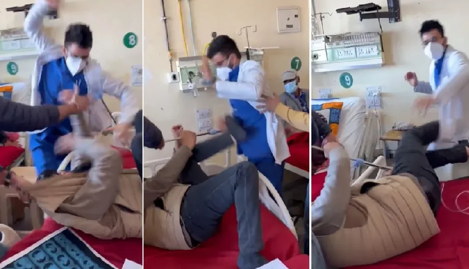 हिमाचल: IGMC शिमला में डॉक्टर और मरीज के बीच हाथापाई, 16 सेकंड के वीडियो से हिला सिस्टम
