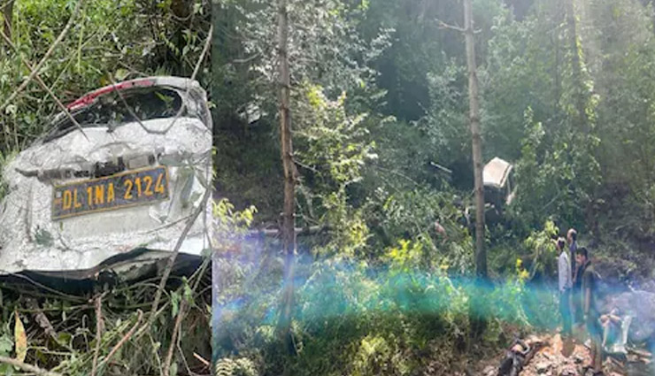 हिमाचल: कुल्लू में दर्दनाक हादसा, खड्डे में गिरी कार, 4 पर्यटकों की मौत, 3 घायल