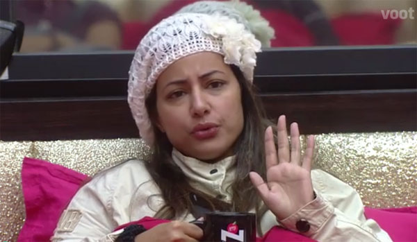 बिग बॉस 11 : प्रियांक और बेनाफ्शा के एक साथ सोने पर हिना और विकास भड़के bigg boss 11,Salman Khan,benafsha,priyank,hina khan,vikas,bigg boss news