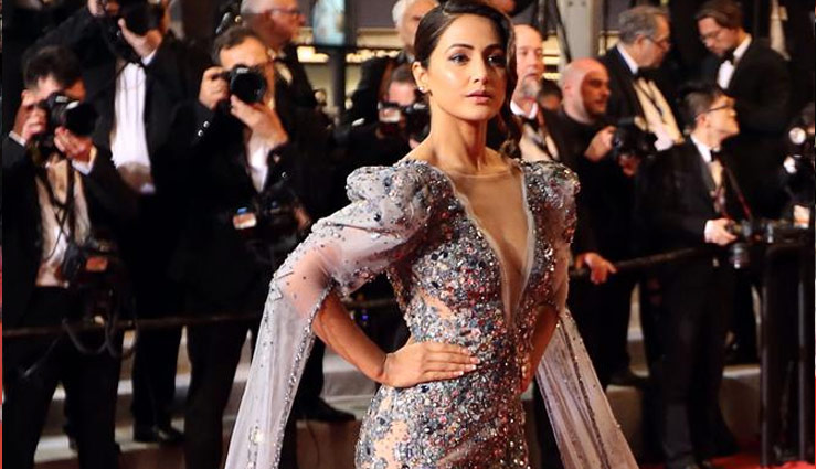 2019 cannes film festival,french riviera,hina khan,hina khan at cannes 2019,hina khan at french riviera,hina khan cannes 2019 look,hina khan cannes 2019 outfit,hina khan cannes pictures,hina khan cannes red carpet debut