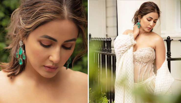 लंदन की सड़कों पर हिना खान हुईं बोल्ड, शीयर ब्लाउज पहन झुकाई नजर तो दीवाने हुए लोग