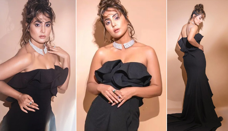 जलवा! हिना खान ने पहना काले रंग का ऑफ-शोल्डर गाउन, बोल्डनेस ने बढ़ाया इंटरनेट का पारा