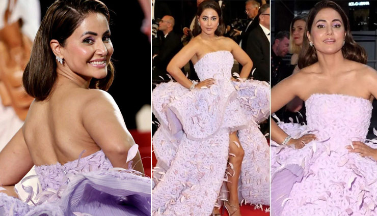 Cannes 2022 में हिना खान ने ऐश्वर्या-दीपिका को दी कड़ी टक्कर, ऑफ शोल्डर गाउन में बरपाया कहर 