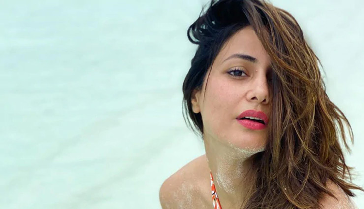 हिना खान ने अपनी बिकिनी फोटोज से इन्टरनेट पर लगाई आग, ब्‍वॉयफ्रेंड रॉकी ने किया ये कमेंट