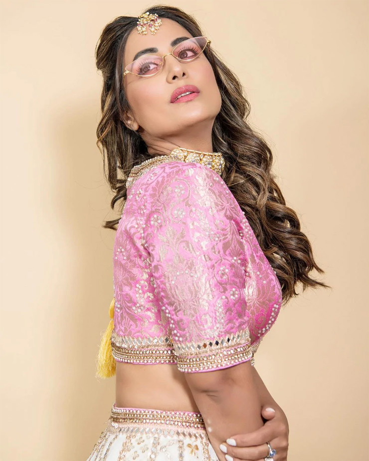 hina khan,pink lehanga,hina khan new photoshoot,hina khan news,hina khan hot phots,entertainment,bollywood news