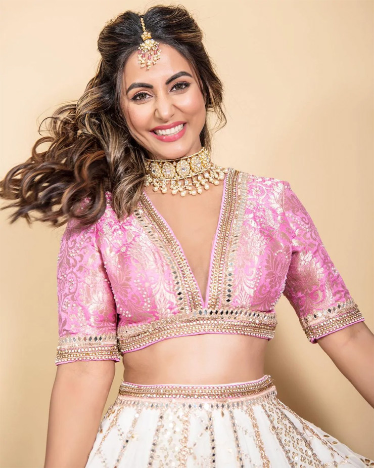 hina khan,pink lehanga,hina khan new photoshoot,hina khan news,hina khan hot phots,entertainment,bollywood news
