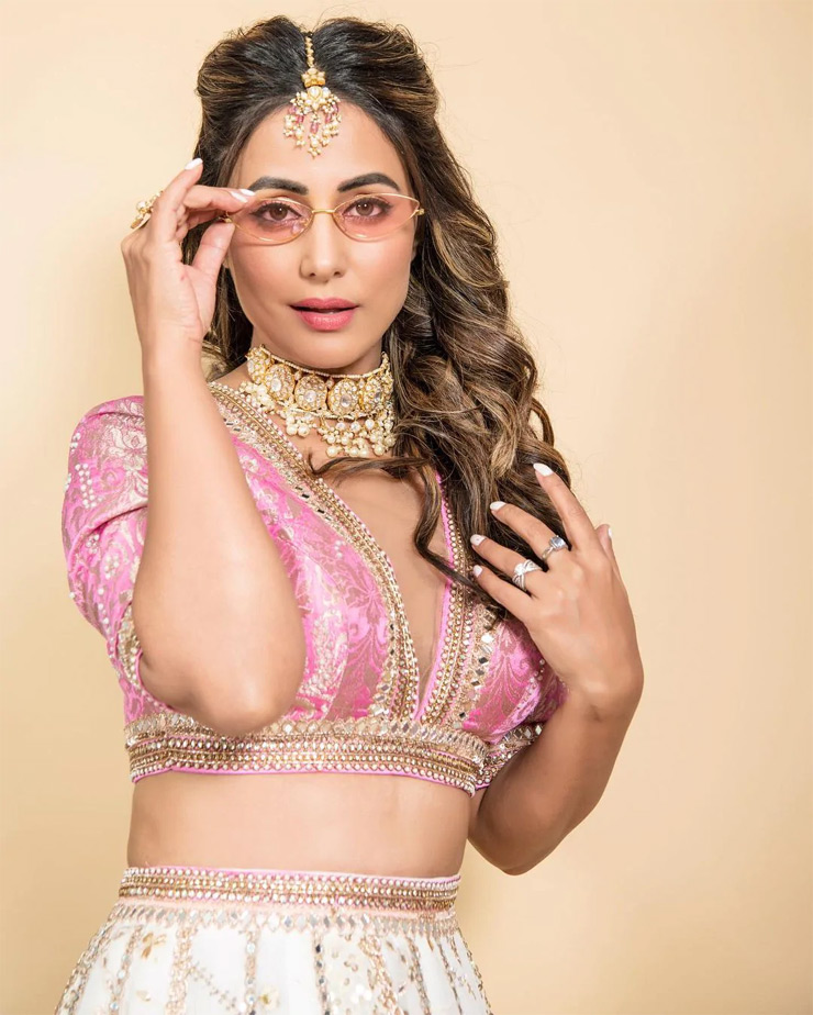 hina khan,pink lehanga,hina khan new photoshoot,hina khan news,hina khan hot phots,entertainment,bollywood news