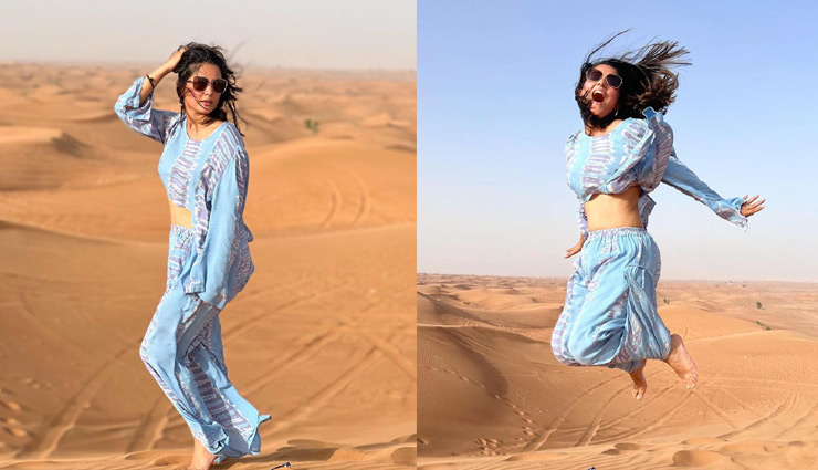 मां संग दुबई में वेकेशन एन्जॉय कर रही हिना खान, रेगिस्तान में धमाल करते तस्वीरें वायरल