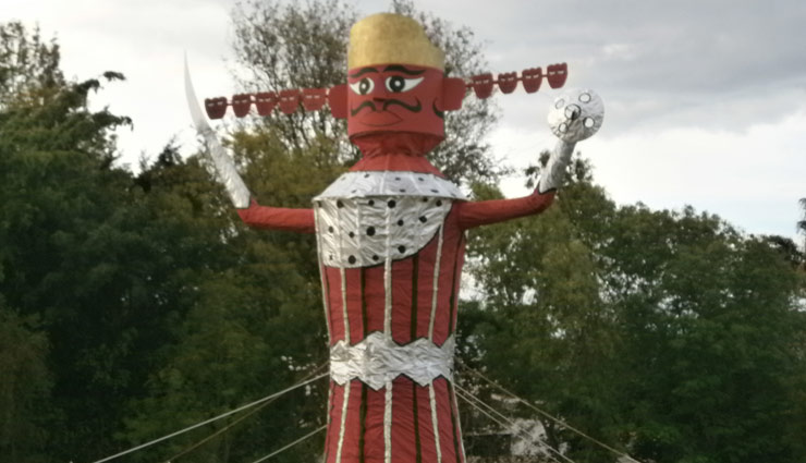 dussehra special,dussehra special 2017,home made ravana,diy ravana