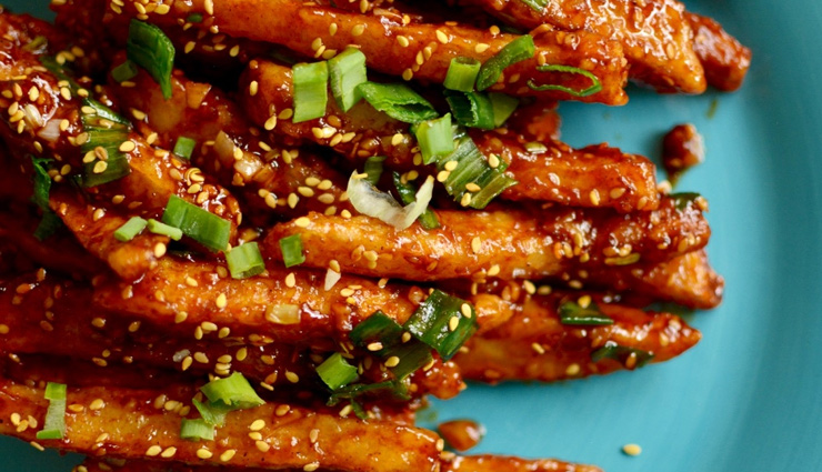 crispy honey chilli potatoe,potato recipe,snacks recipe