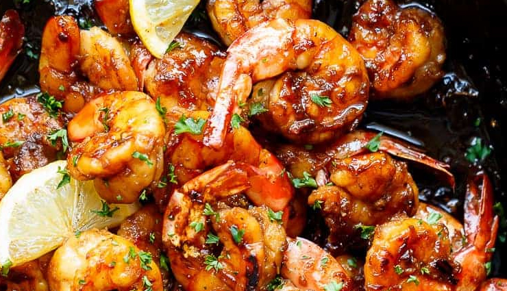 honey garlic shrimp,honey garlic shrimp recipe,hunger struck,easy recipe