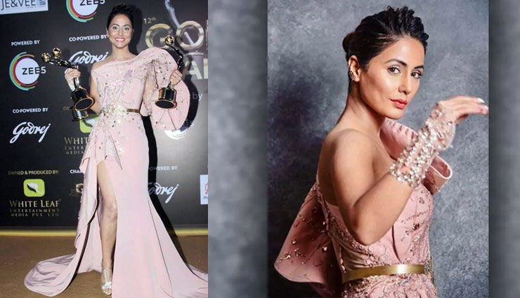 hina khan,hina khan hot photos,hina khan photoshoot,gold awards 2019,hina khan hot look,hina khan viral photos,entertainment