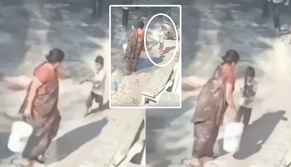 खेल-खेल में पोते ने कर दी शरारत, नाराज दादी ने उस पर उड़ेल दिया उबलता पानी; घटना का VIDEO देख दहल जाएंगे