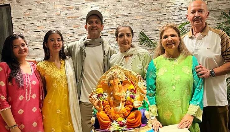 ऋतिक रोशन ने परिवार के साथ किया गणपति विसर्जन, सबा भी थीं मौजूद, कंगना ने बिधूड़ी पर साधा निशाना