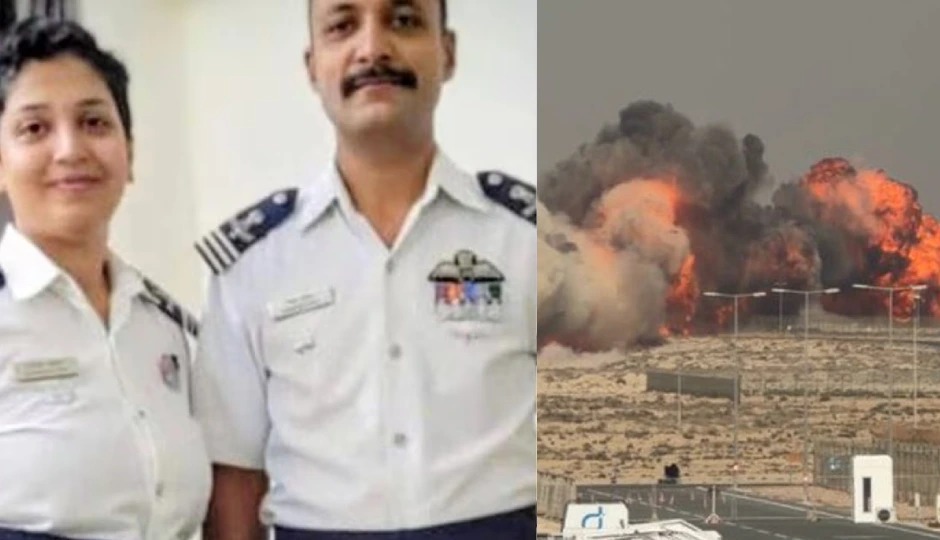 तेजस क्रैश में शहीद हुए विंग कमांडर नमन स्याल की पत्नी भी IAF की अफसर