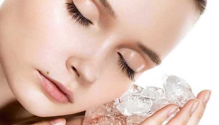 ice cube,ice cube for face,skin care,ice cubes for skin,beauty tips