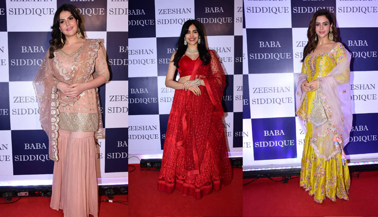 baba siddiqui iftar party,bollywood celebs in baba siddiqui iftar party,salman khan in baba siddiqui iftar party,salman khan in baba siddiqui iftar party,entertainment
