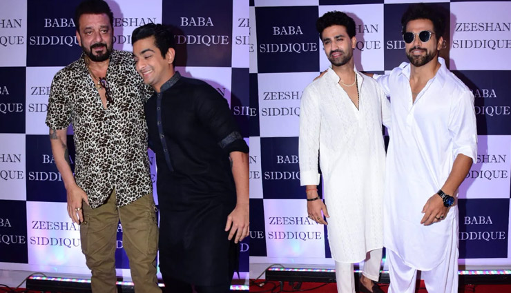 baba siddiqui iftar party,bollywood celebs in baba siddiqui iftar party,salman khan in baba siddiqui iftar party,salman khan in baba siddiqui iftar party,entertainment