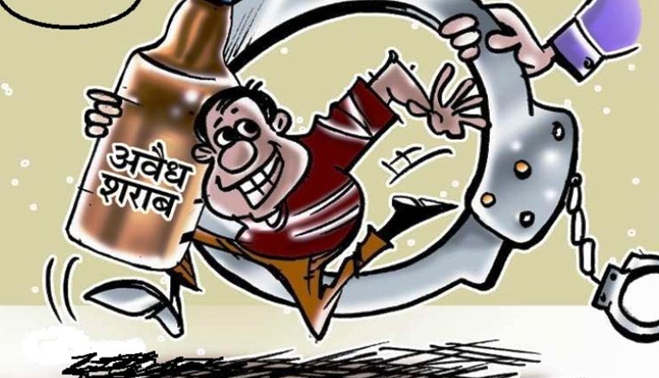 उदयपुर : जंगलों में अवैध रूप से बनाई जा रही हथकढ़ शराब, पुलिस ने कारवाई कर की जब्त