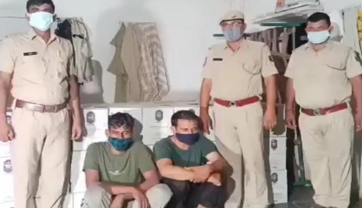 डूंगरपुर : हरियाणा से कंटेनर में छिपाकर लाई जा रही थी 8.50 लाख रूपये की अवैध शराब