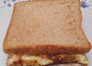 Bread Omelet sandwich Recipe