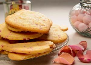 Valentines Special- Rose Almond Cookies Recipe