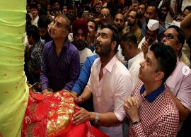 Ganesh Chaturthi 2018- Ajay Devagn Was The First Celeb To Visit Lalbaugh Cha Raja