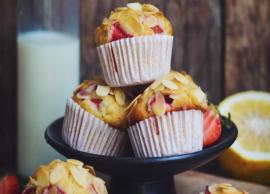 Recipe- Delicious Almond Strawberry Muffins