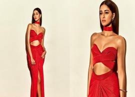 Ananya Panday sizzles in red outfit, Samantha Ruth Prabhu reacts