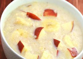 Recipe- Full of Nutrients and Fiber Apple Banana Porridge
