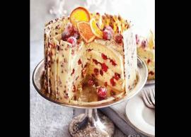 Recipe- White chocolate, orange & cranberry Christmas cake