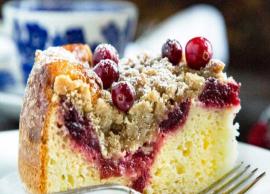 Recipe- Perfect and Cozy Healthy Cranberry Coffee Cake