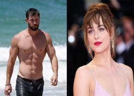 Chris Hemsworth’s ripped body was a distraction, admits Dakota Johnson