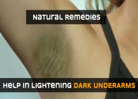 A Natural Remedies Can Help in Lightening Dark Underarms