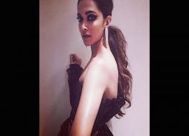 PICS- Deepika Padukone is Looking Smoking Hot in Black Dress