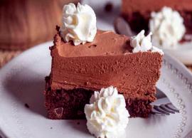 Recipe- Eggless Chocolate Mousse Brownie
