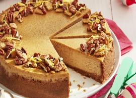 Christmas Recipe- Gingerbread Cheesecake With Pecan-Graham Crust