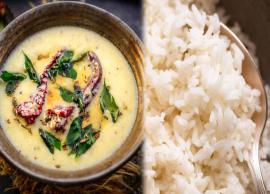 Recipe - Try This Delicious Gujarati Kadhi With Boiled Rice
