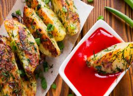 Recipe- Loaded With Lots of Herbs, Herbed Potato Wedges
