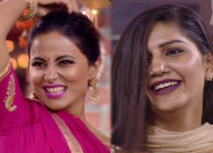 Bigg Boss 11- Hina and Sapna Burns Stage With Hot Haryanvi Moves